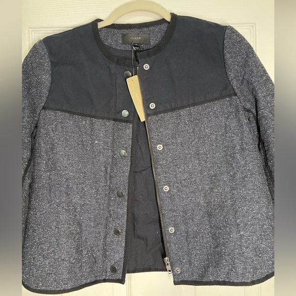 J.Crew Women's Black and Gray Jacket - Picture 4 of 9